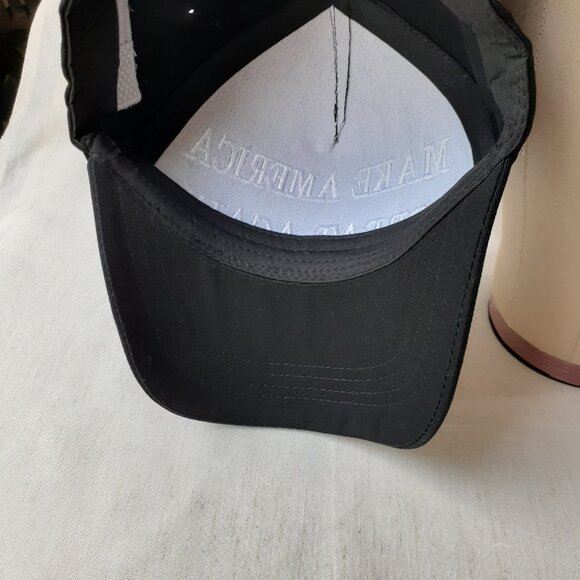 MAGA - 45-47 - Black Baseball Cap - Adjustable Fit - Picture 8 of 9